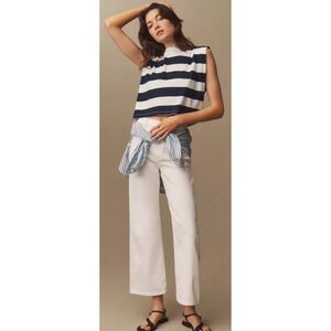 Favorite Daughter The Mischa Wide Leg Jeans Women 26 Leche White FTDWLE9504